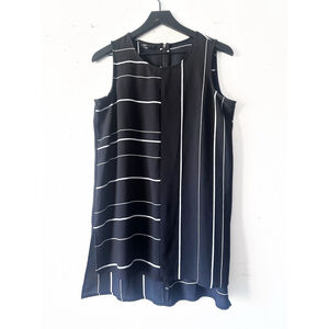Alfani Black and White Stripes Tunic Women's Size 8